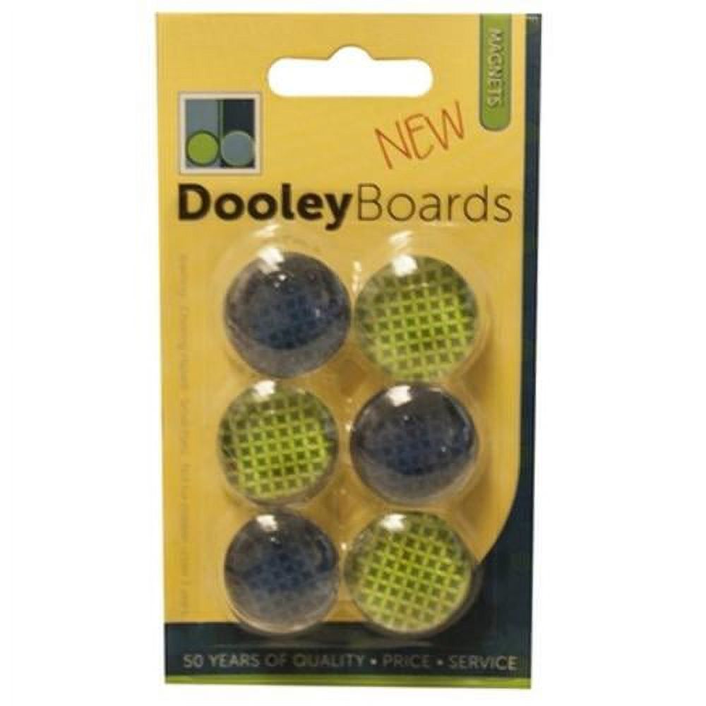 Dooley Assorted Button Magnets 1-Inch Pack of 6 Dmbt Drmbt